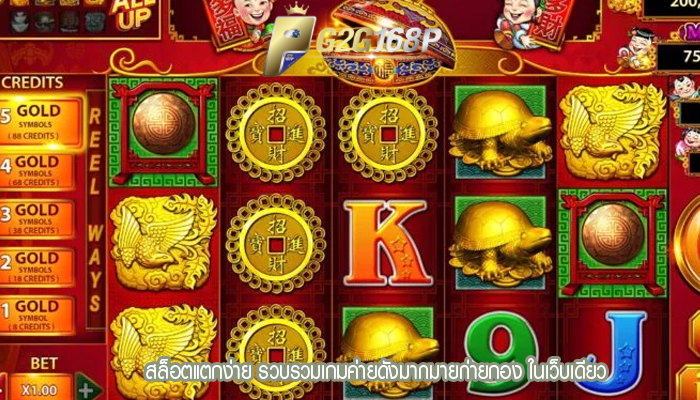 สล็อตแตกง่าย รวบรวมเกมค่ายดังมากมายก่ายกอง ในเว็บเดียว